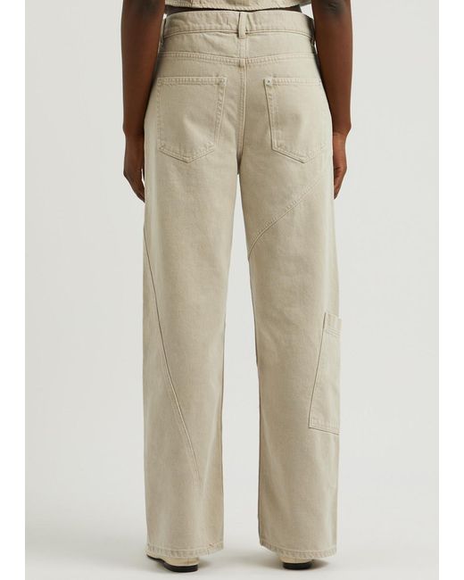 GIMAGUAS Natural Beverly Straight-Leg Jeans