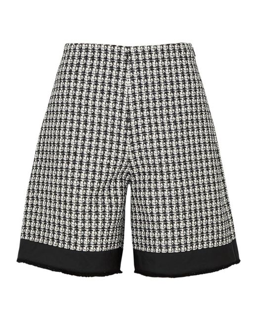 Moncler Gray Tweed Shorts, Shorts,
