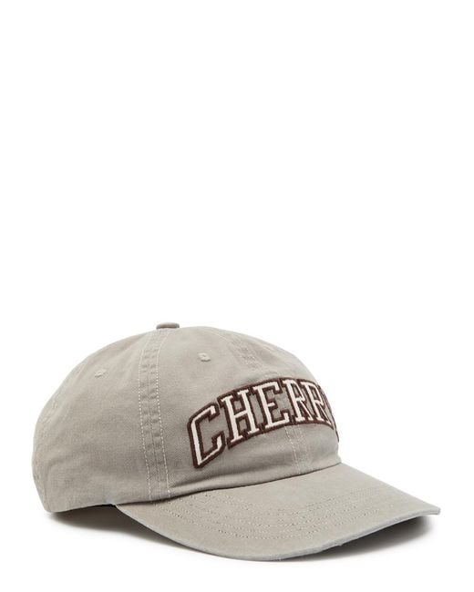 CHERRY LA White Logo-Embroidered Cotton Cap for men