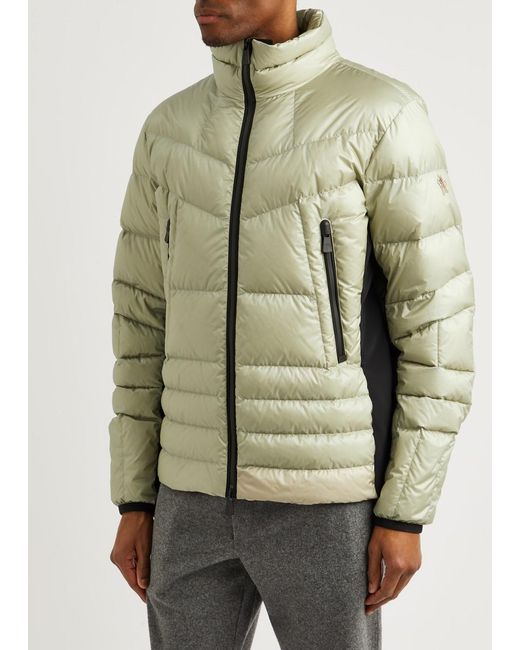 3 MONCLER GRENOBLE Green Canmore Quilted Shell Jacket for men