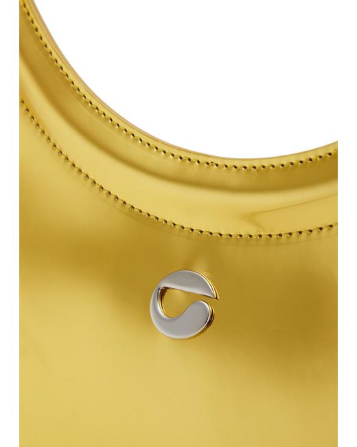 Coperni Ring Swipe Metallic Leather Shoulder Bag