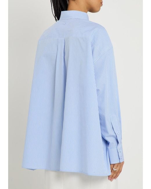 ARMARIUM Blue Leo Striped Cotton Shirt