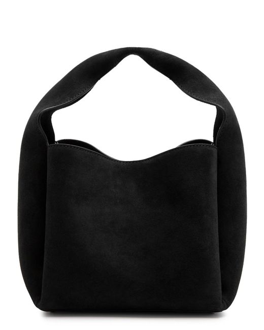 Totême  Black Totême Small Suede Bucket Bag