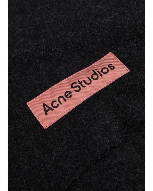 Acne Black Canada Wool Scarf