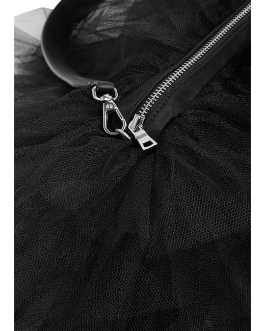 Simone Rocha Black Frilly Tutu Nylon Shoulder Bag
