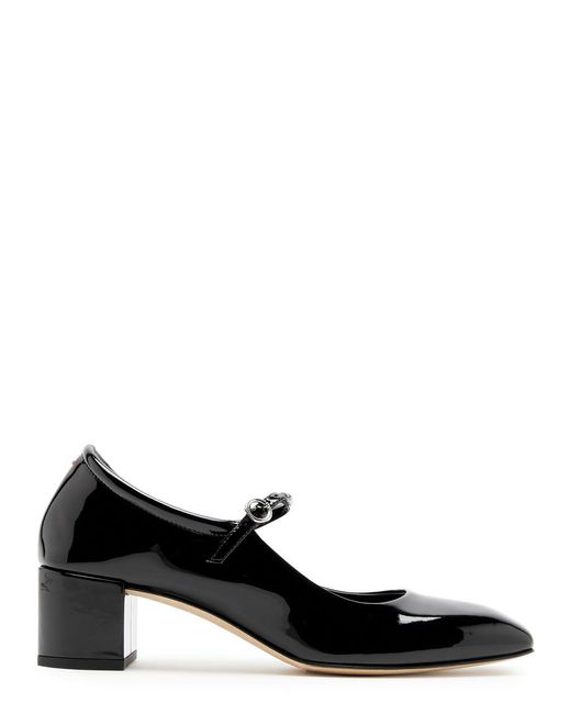 Aeyde Black Aline Mary Jane 45 Patent Leather Pumps