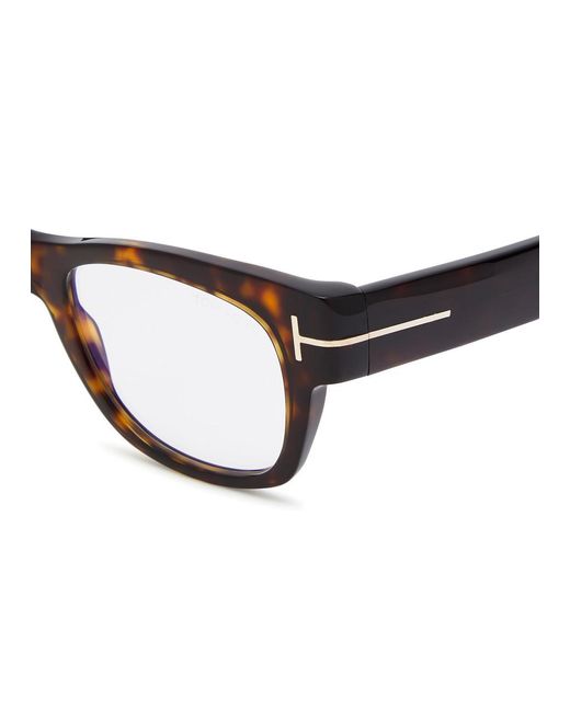 Tom Ford Brown Soft Square-Frame Optical Glasses for men