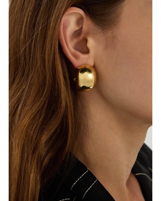 Jenny Bird Metallic Gemma 14Kt-Plated Hoop Earrings
