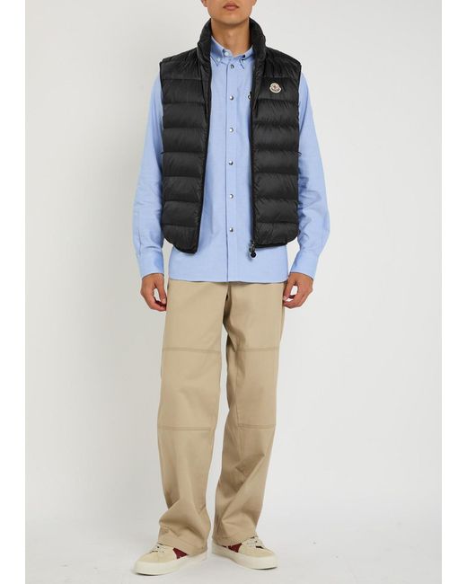 Moncler Black Rocoque Quilted Shell Gilet for men