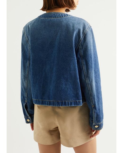 Moncler Blue Lampusa Hooded Jacket