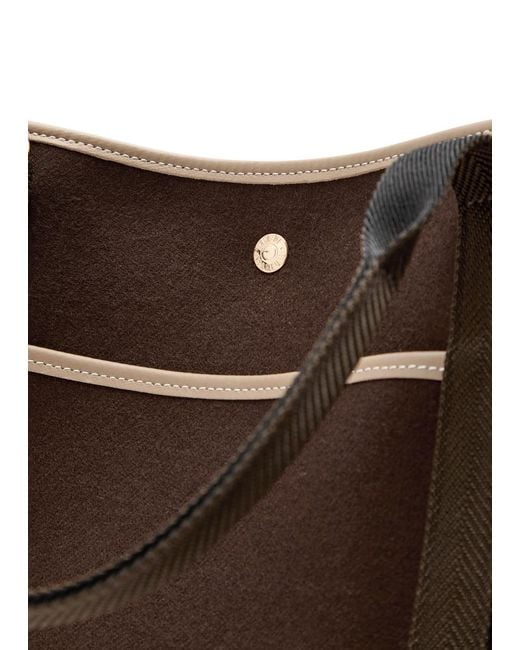 Rue de Verneuil Brown Traversée M Pockets Whip Wool Tote Bag