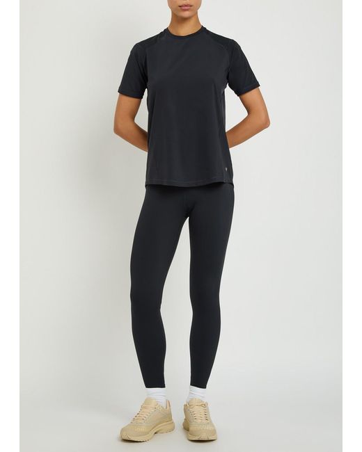 Now You Live Black Waterley Stretch-Jersey T-Shirt