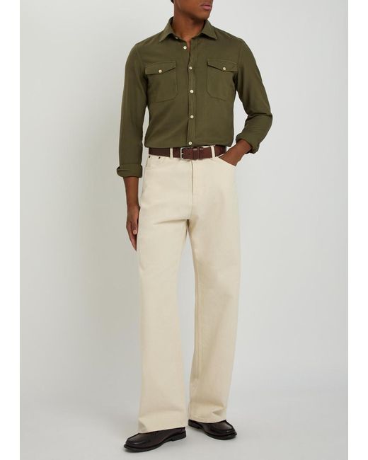 Boglioli Green Woven Shirt for men