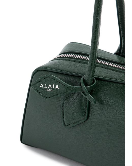 Alaïa Green Le Teckel Medium Grained Leather Shoulder Bag