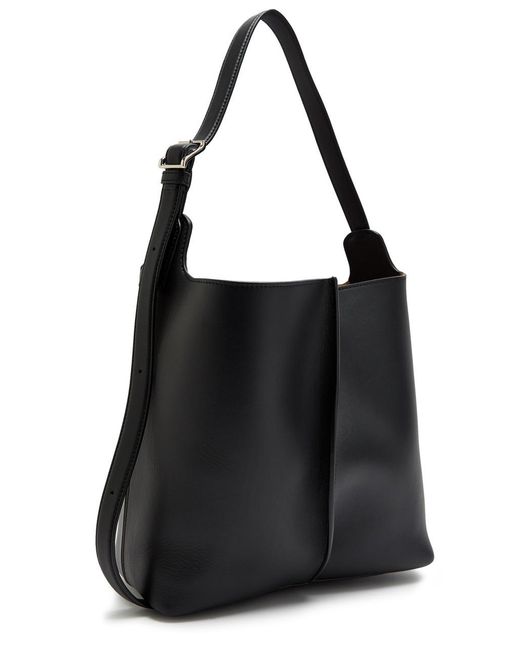 Loewe Black Bilbao Medium Leather Bucket Bag