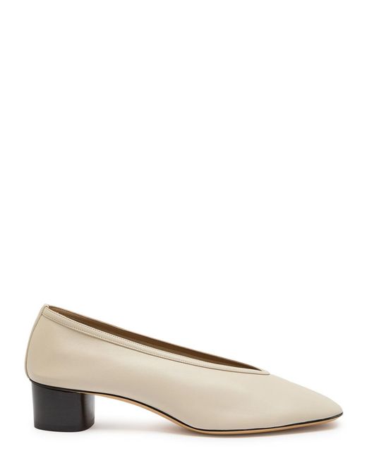 Le Monde Beryl Natural Luna 40 Leather Pumps