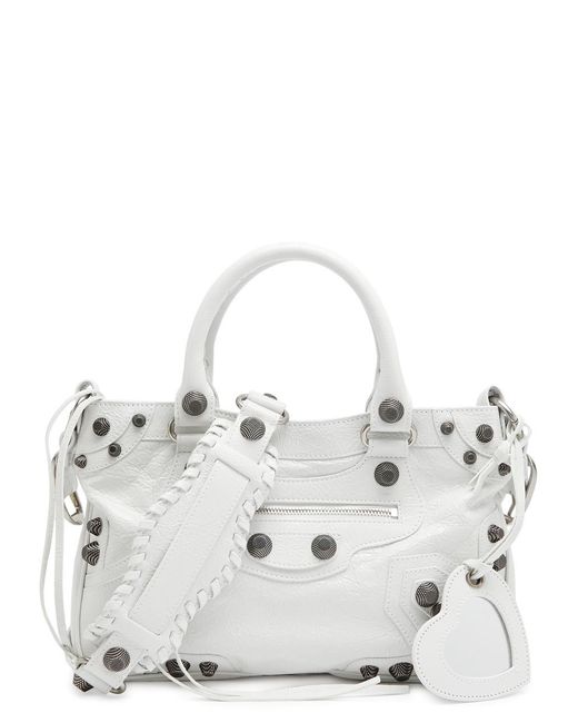 Balenciaga White Le Cagole Medium Top Handle Bag