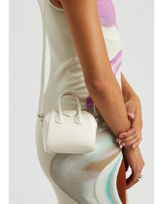 Givenchy White Antigona Micro Leather Cross-body Bag