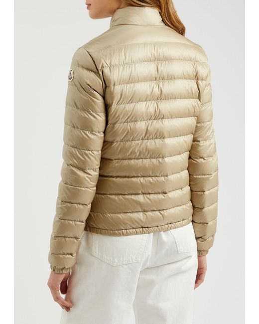 Moncler Natural Lans Quilted Shell Jacket