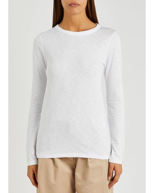 Rag & Bone White The Slub Cotton Top