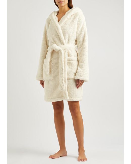 Ugg White Aarti Faux Fur Robe