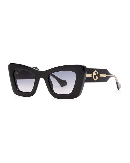 Gucci Black Cat-eye Sunglasses for men