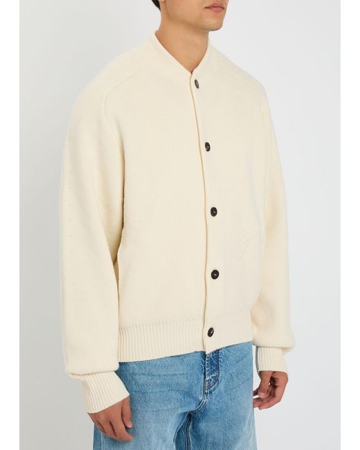 Jacquemus Natural Le Cardigan Pallone Wool-Blend Cardigan for men
