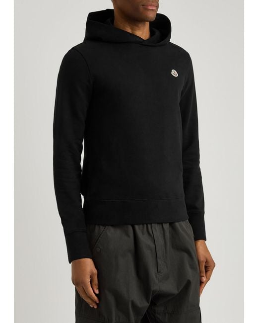 Moncler Black Sweatshirt With Logo for men