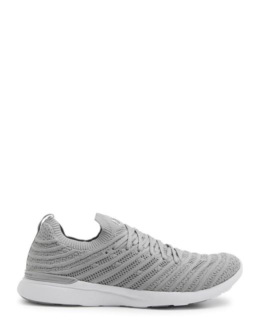 Athletic Propulsion Labs Gray Techloom Wave Knitted Sneakers for men