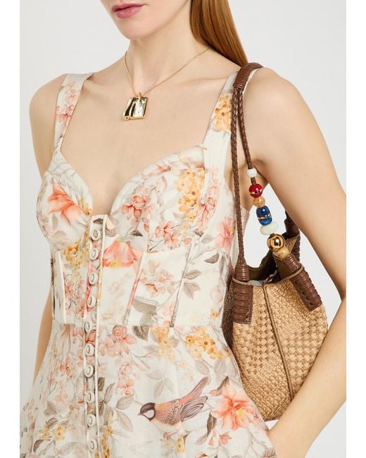zimmermann natura printed linen midi dress ZIMMERMANN