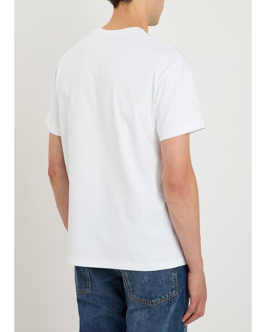 Givenchy White Logo-Appliquéd Cotton T-Shirt for men