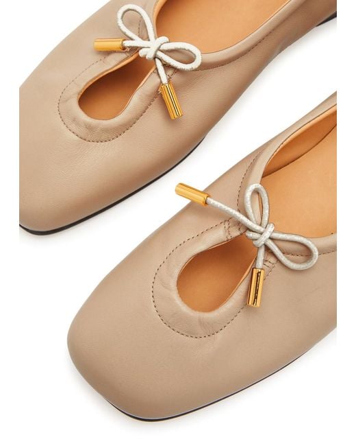 Alohas Brown Rosalind Leather Ballet Flats