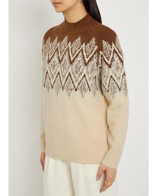 Varley Natural Siren 2.0 Fair Isle Knit Jumper