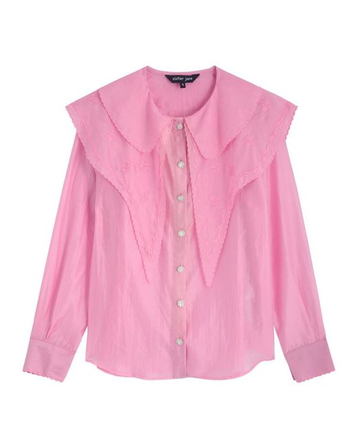 Sister Jane Pink Coracle Embroidered Blouse