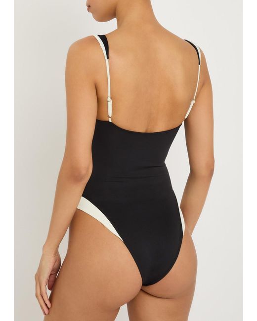 Away That Day Brown Cannes Swimsuit