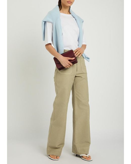 Victoria Beckham Natural Alina Wide-Leg Jeans
