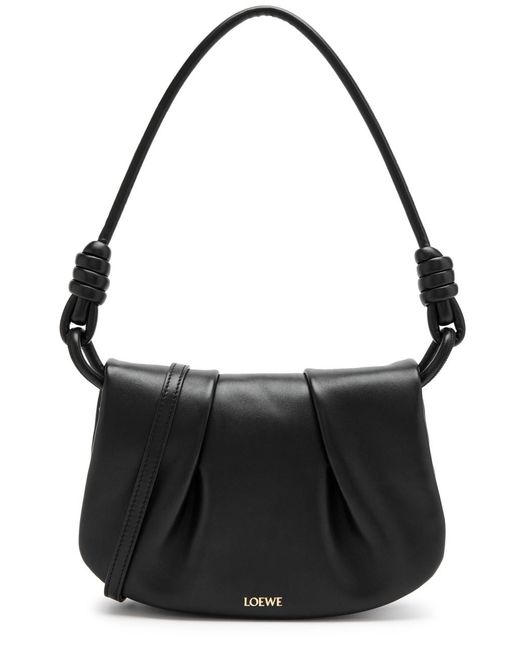 Loewe Black Paseo Leather Shoulder Bag