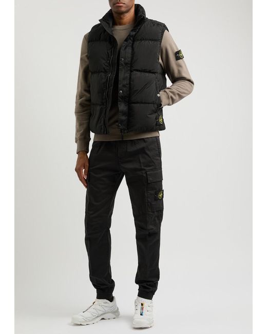 Stone island hooded gilet hotsell