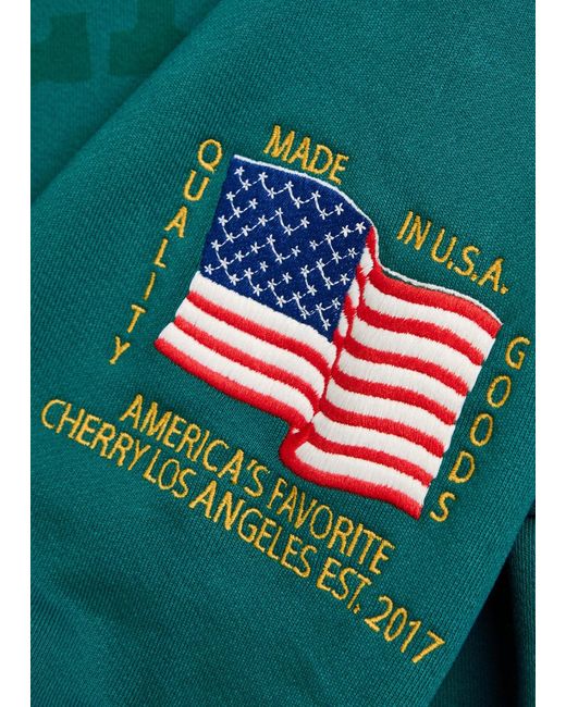 CHERRY LA Green America's Favourite Crew-Neck Cotton Sweatshirt for men