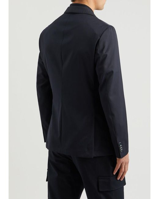 Boss Blue Stretch-Twill Blazer for men