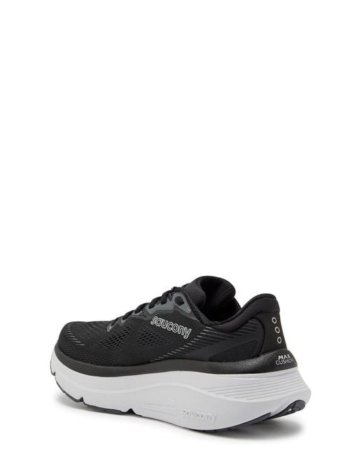 Saucony Black Guide 19 Mesh-Knit Sneakers