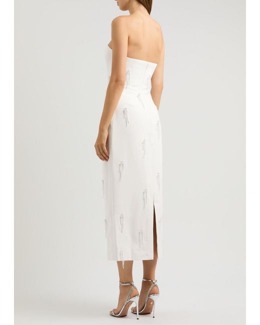 the ultimate muse embellished midi dress The Ultimate Muse Midi Pearl Dress