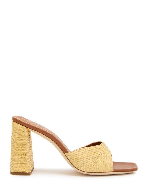 Staud Natural Sloane 95 Raffia Sandals