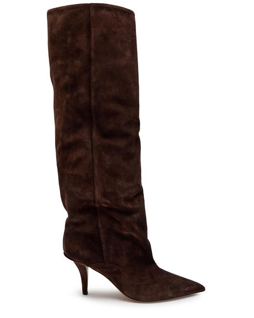 Paris Texas Brown Ines 75 Suede Knee-High Boots