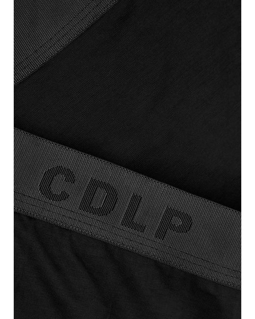 CDLP Black Stretch-Lyocell Boxer Trunks for men