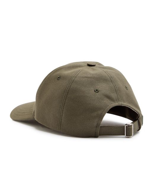 Loewe Green Anagram Canvas Cap for men