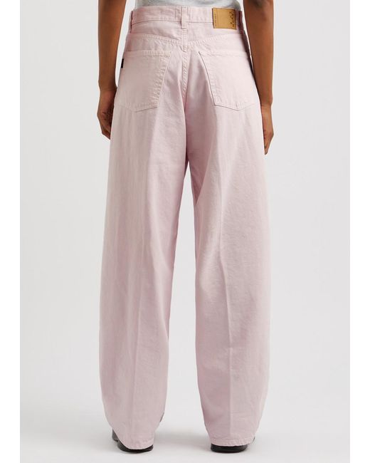 Haikure Pink Bethany Wide-Leg Jeans
