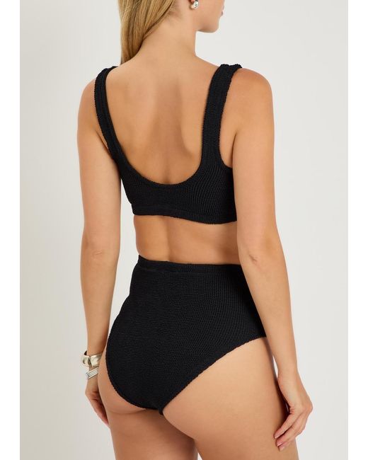 Hunza G Black Patricia Crinkle Bikini