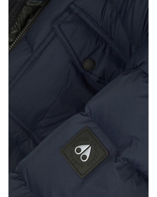 Moose Knuckles Blue Bedstuy Quilted Shell Jacket for men