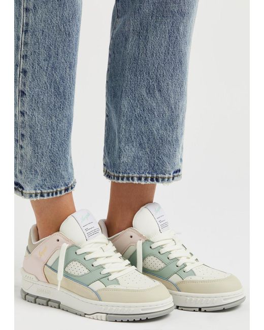 Axel Arigato White Area Lo Panelled Leather Sneakers